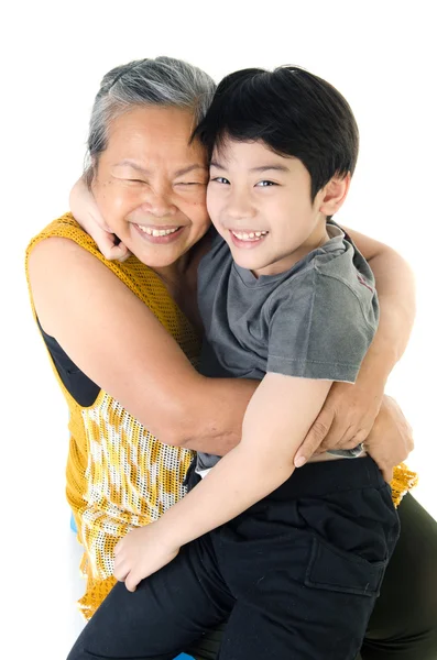 Onun torunu ile büyükanne — Stok fotoğraf