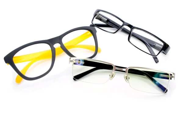 Black Eye Glasses Isolated on White — Stock Photo, Image