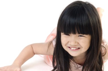 mutlu Asya cute gril portresi