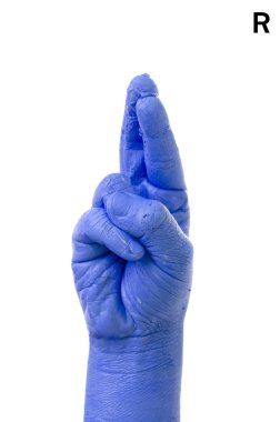 Parmak alfabesi Amerikan işaret dili (Asl yazım)