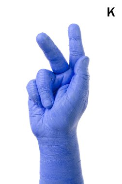 küçük parmak alfabesi Amerikan işaret dili (bir yazım denetimi