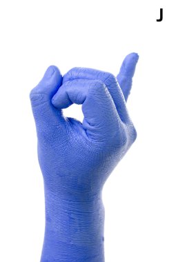 küçük parmak alfabesi Amerikan işaret dili (bir yazım denetimi