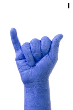 küçük parmak alfabesi Amerikan işaret dili (bir yazım denetimi