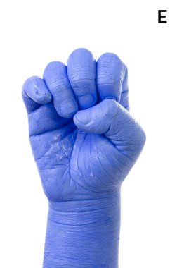 küçük parmak alfabesi Amerikan işaret dili (bir yazım denetimi