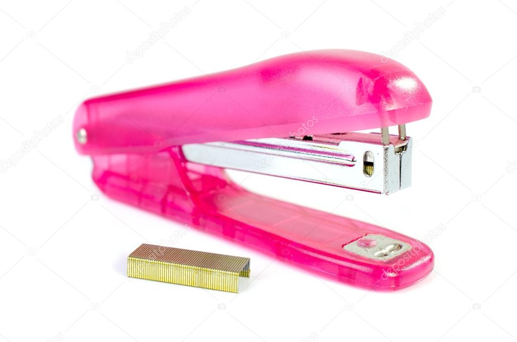 pink stapler