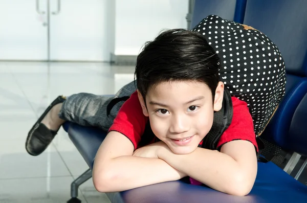 Portrait of Happy asian cute boy — Stock Photo, Image