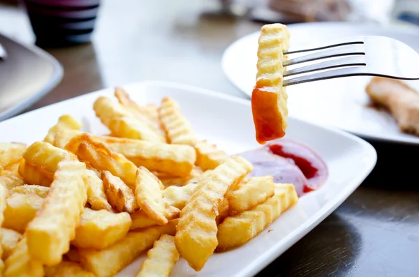 A Serving of fries — Stock Photo, Image