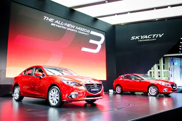 BANGKOK - MARCH 29 : ALL NEW MAZDA 3 on display at Bangkok Inter — Stock Photo, Image