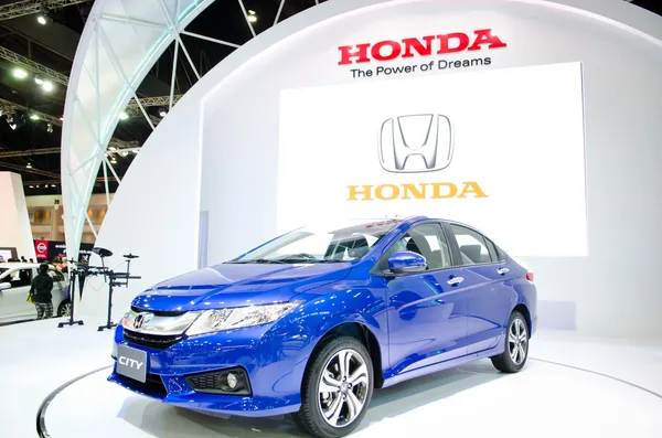 БАНГКОК - 24 МАРТА: Автомобиль Honda City представлен на выставке The 35th Bangko — стоковое фото