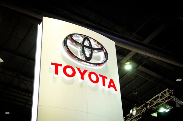 Bangkok - 29 Mart: toyota logosu ekranda bangkok Inter