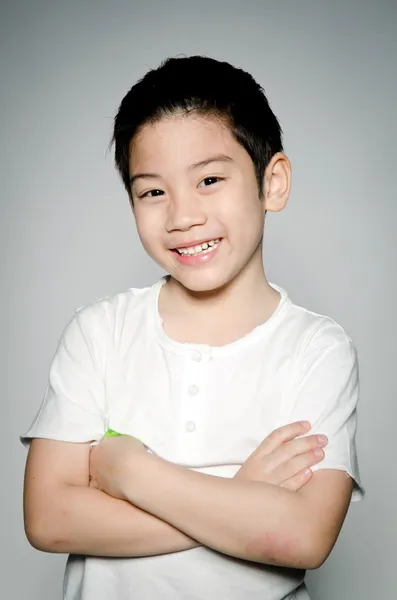 Portrait of Happy asian cute boy — Stock Photo, Image