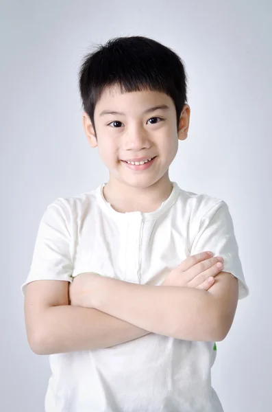Portrait of Happy asian cute boy Stock Image