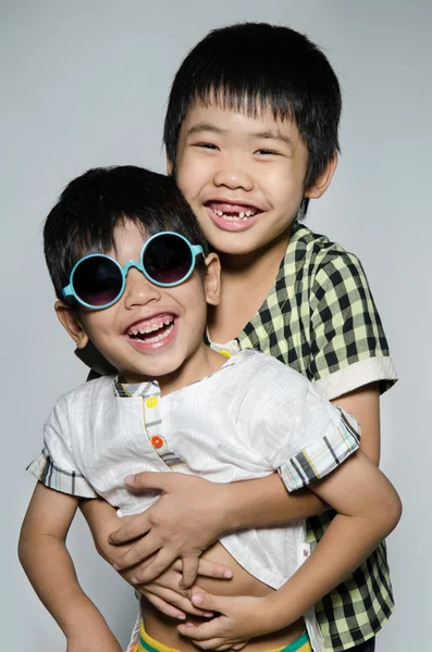 Portrait Of asian cute boys — Stock fotografie