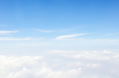 Mavi gökyüzü bulutları