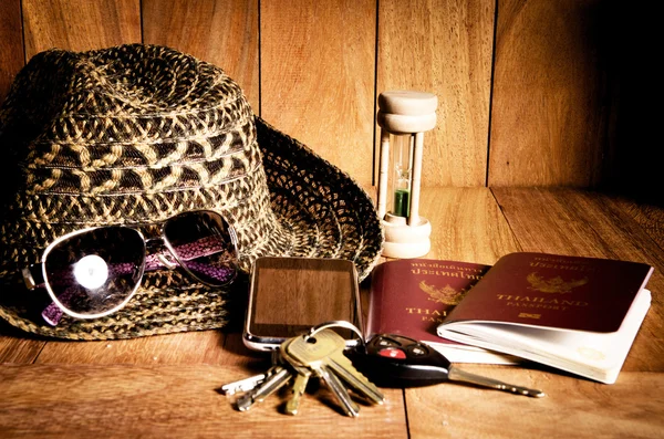 Still life concept of traveling all over the world — Stock Photo, Image