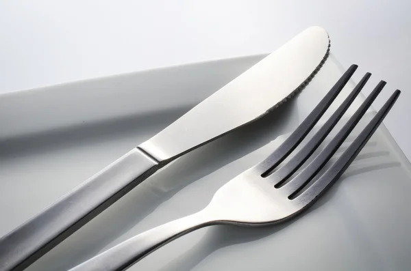 Cutlery set with Fork, Knife Royalty Free Stock Photos