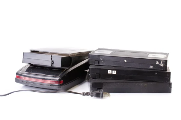Casete de vídeo y rebobinador VHS Vintage —  Fotos de Stock