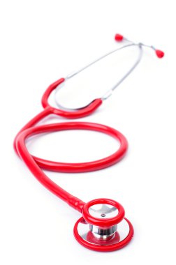 Kırmızı stetoskop 