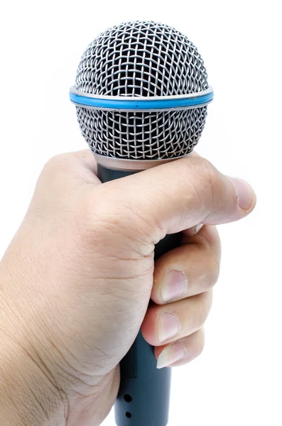 Microphone on a white background — Stock Photo, Image