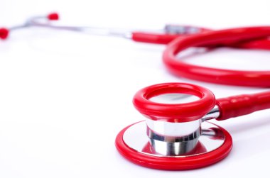 Kırmızı stetoskop 