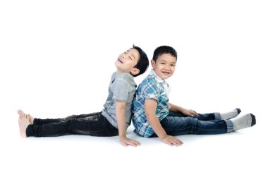 Asya sevimli çocuk portresi