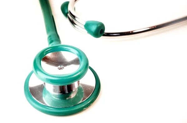 Green stethoscope — Stock Photo, Image