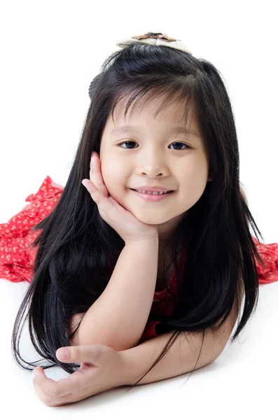 Retrato de feliz ásia bonito menina — Fotografia de Stock