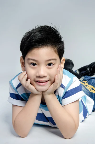 Portrait of little asian cute boy — Stock Photo, Image