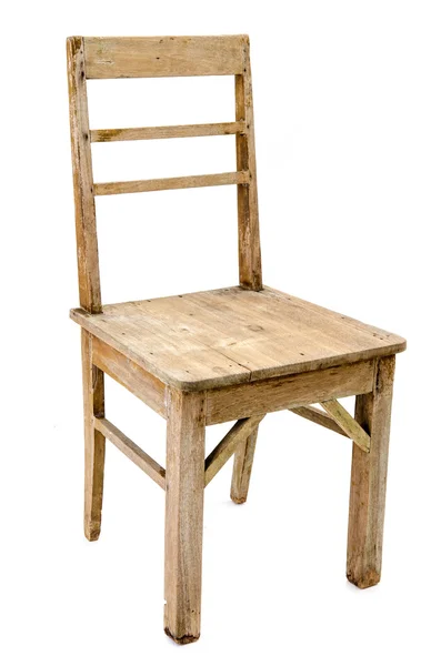 Dirty old wooden chair — Stock Photo, Image