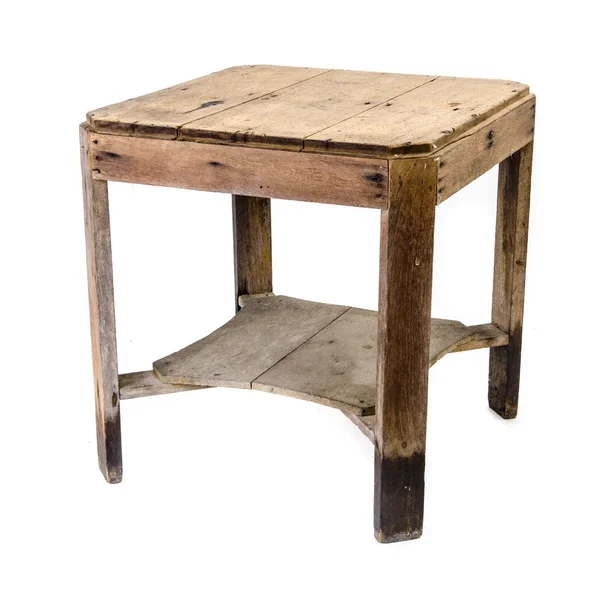 Brudny stary drewniany stół — Zdjęcie stockowe