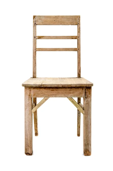Brudne stare drewniane krzesło — Zdjęcie stockowe