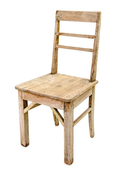 Brudne stare drewniane krzesło — Zdjęcie stockowe