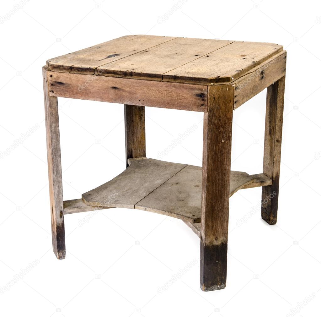 Dirty old wooden table