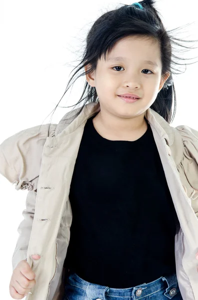 Retrato de pouco feliz ásia bonito menina — Fotografia de Stock