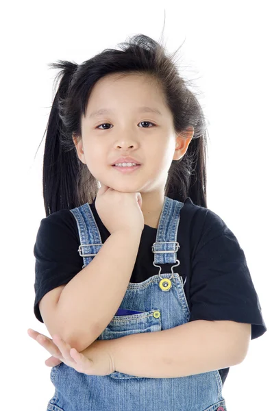Портрет маленькой счастливой азиатской милой девочки — стоковое фото