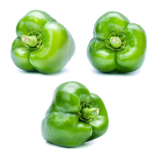 Poivron ou capsicum isolé sur blanc — Photo