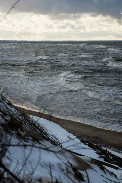 Baltic Sea Winter Storm — Stock Fotó