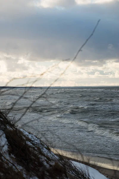 Baltic Sea Winter Storm — Fotografia de Stock