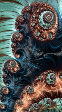 Renkli ve dijital olarak oluşturulmuş 3B arkaplan