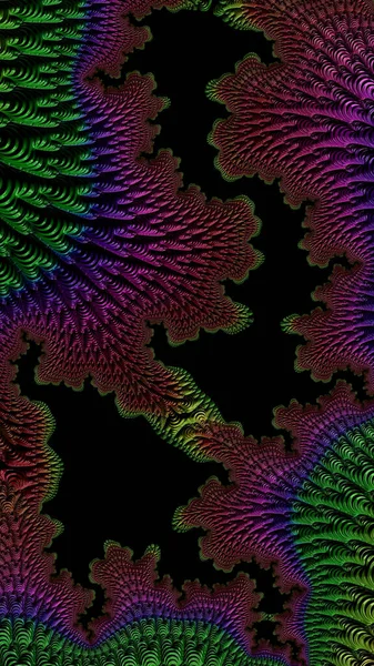 Artistieke Fantasierijke Digitaal Ontworpen Abstracte Fractal Achtergrond — Stockfoto