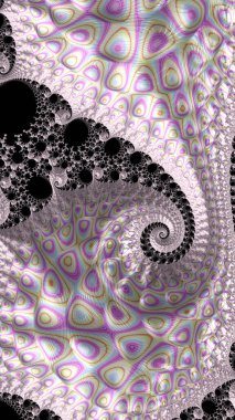 Sanatsal ve yaratıcı dijital olarak tasarlanmış soyut 3D fraktal arkaplan