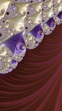 Sanatsal ve yaratıcı dijital olarak tasarlanmış soyut 3D fraktal arkaplan