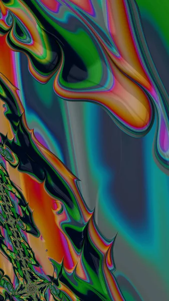 Artistic Imaginative Digitally Designed Abstract Fractal Background — Stock Photo, Image