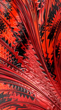 Sanatsal ve yaratıcı dijital olarak tasarlanmış soyut 3D fraktal arkaplan