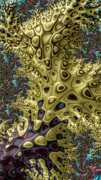 Художественный Творческий Цифровой Дизайн Абстрактного Трехмерного Фрактального Фона — стоковое фото
