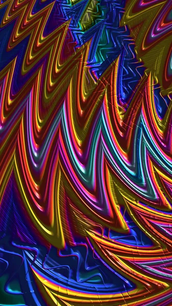 Художественный Творческий Цифровой Дизайн Абстрактного Трехмерного Фрактального Фона — стоковое фото