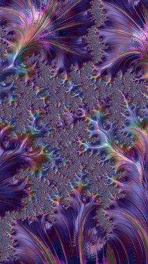 Sanatsal ve yaratıcı dijital olarak tasarlanmış soyut 3D fraktal arkaplan