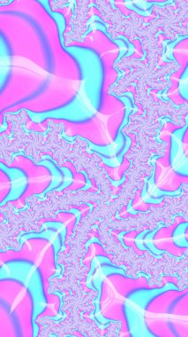 Sanatsal ve yaratıcı dijital olarak tasarlanmış soyut 3D fraktal arkaplan