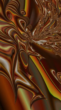 Sanatsal ve yaratıcı dijital olarak tasarlanmış soyut 3D fraktal arkaplan