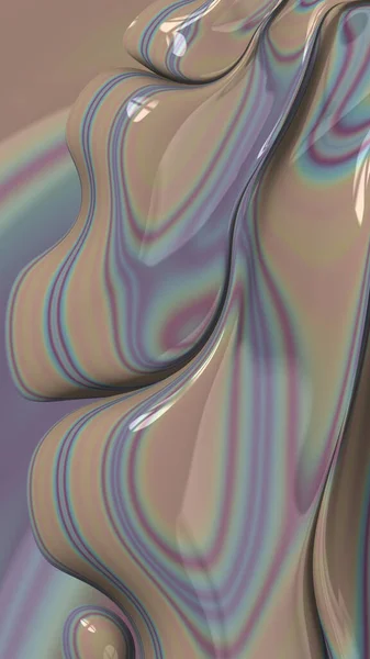 芸術的かつ想像力豊かなデジタルデザインの抽象的な3Dフラクタル背景 — ストック写真
